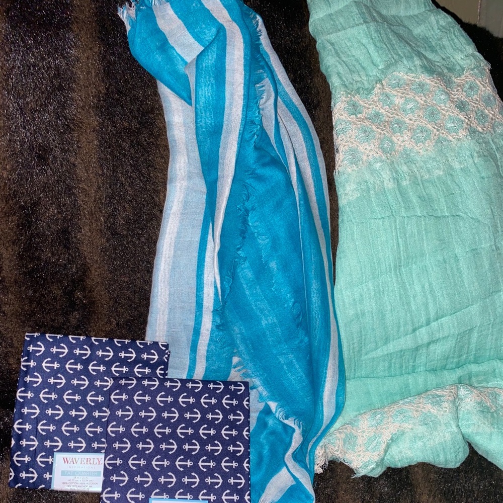 Vibrant scarves